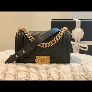 Chanel Boy 2018 Caviar Small GHW